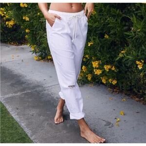 Aerie White Relaxed Fit Pants